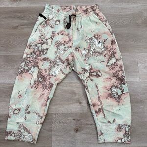 Adidas Sweatpants Parley 7/8 Length Pants Hazy Green HG6433 Men's Size Medium